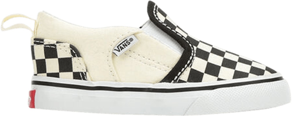 Toddler Vans Asher V Checkers Black Natural VN000XE9IPD