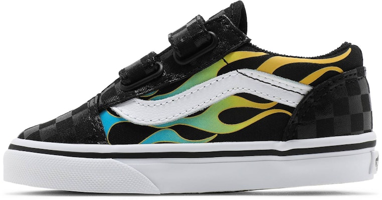 (Toddler) Vans Old Skool V 'Glow Flame' VN0A38JNESY Lookbook (Toddler) Vans Old Skool V 'Glow Flame' VN0A38JNESY