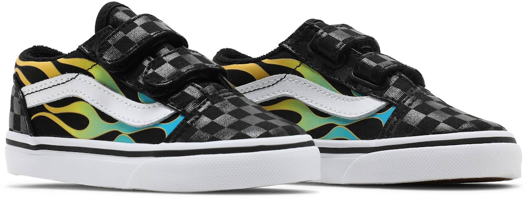 (Toddler) Vans Old Skool V 'Glow Flame' VN0A38JNESY Cheap (Toddler) Vans Old Skool V 'Glow Flame' VN0A38JNESY