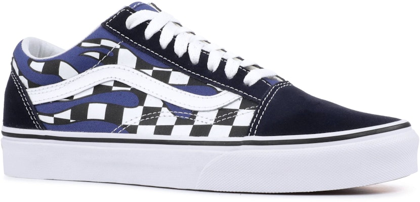 Checkered blue and white 2025 vans