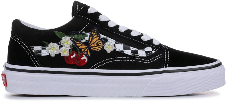 Checkered floral 2025 old skool vans