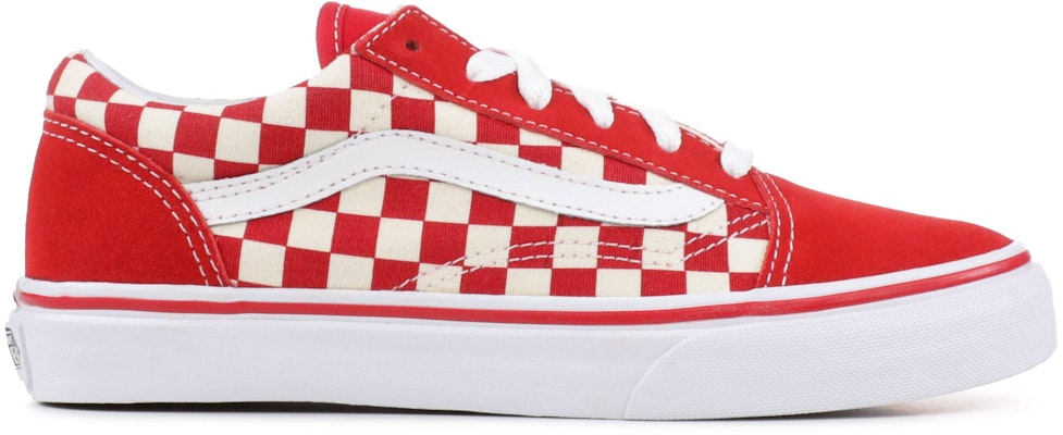 Primary check old skool 2025 vans red