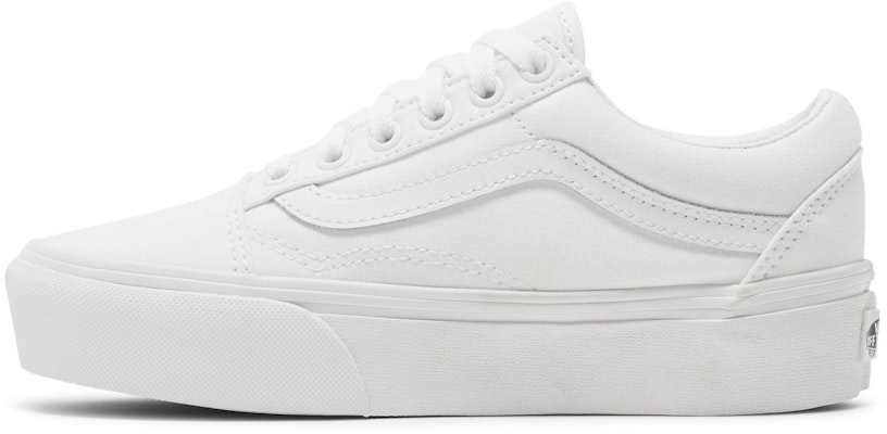 (Women) Vans Old Skool Platform 'True White' VN0A3B3UW00 Lookbook (Women) Vans Old Skool Platform 'True White' VN0A3B3UW00
