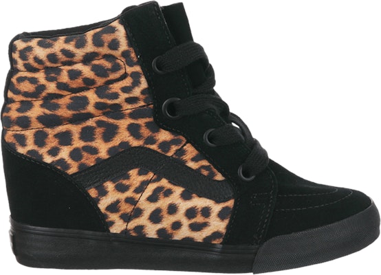 Black shop wedge vans