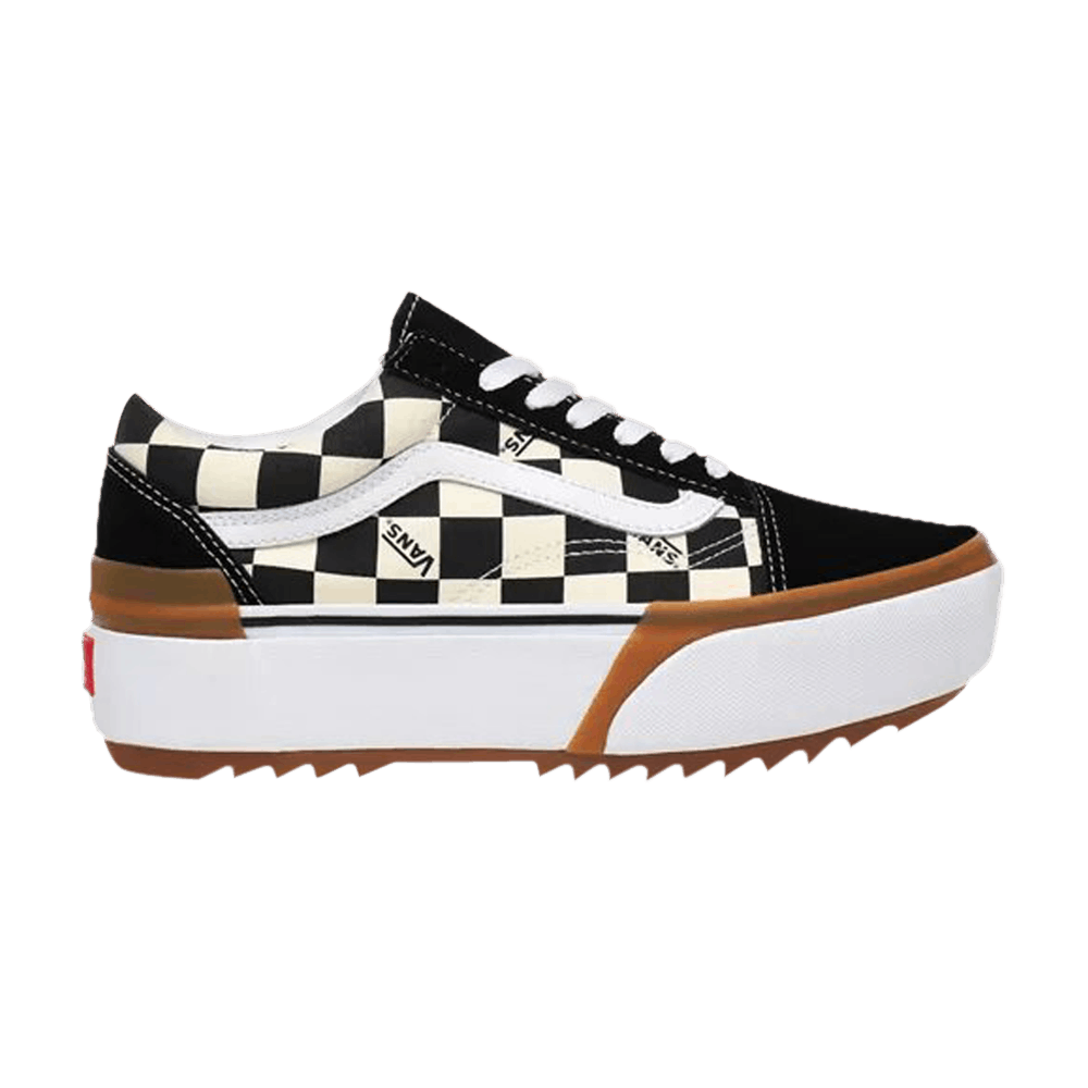 vans old skool checkerboard brown