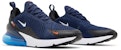Nike Air Max 270 'Midnight Navy Bright Crimson' Lelaki & Wanita FD0279-400