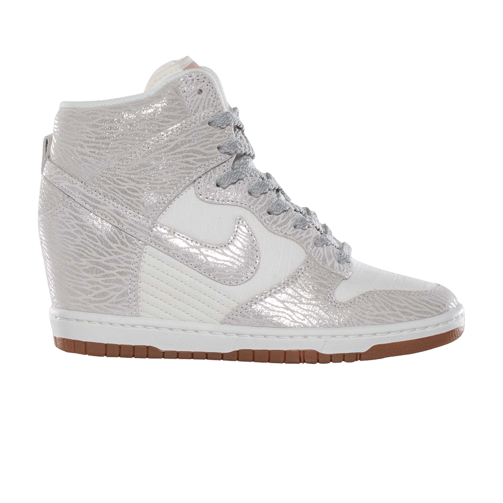 nike sky hi silver