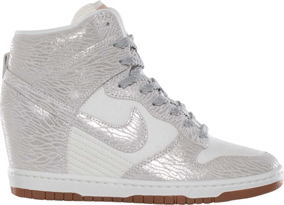 Women Nike Dunk Sky High Vintage Sail Metallic Silver 543257