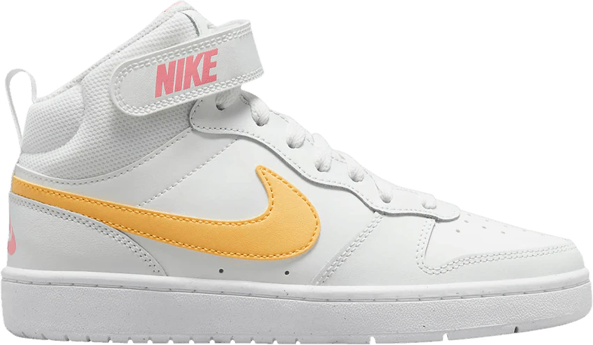 Nike court borough white top gold