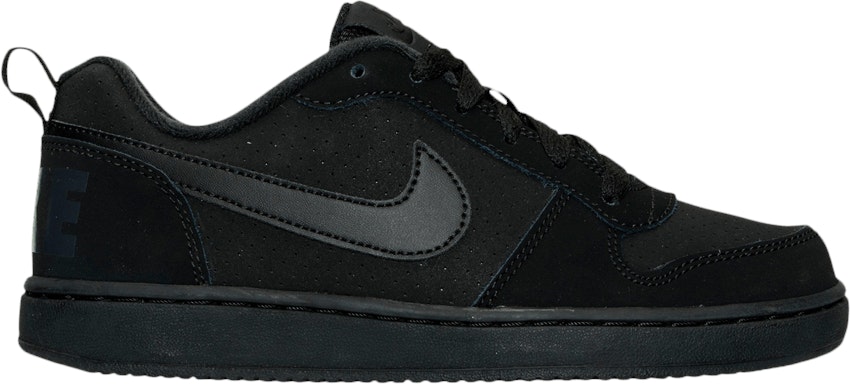 Nike Court Borough Low 'Triple Black' (GS) - 839985-001 - Novelship