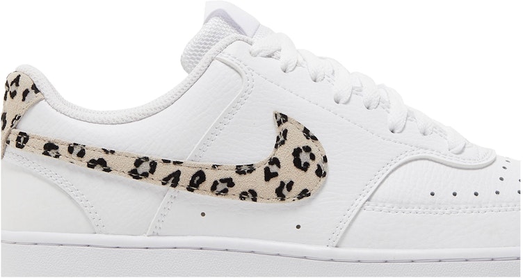 Nike Court Vision Low #39 Leopard Swoosh ‑ White #39 (WMNS) DD9665 100 Nike Court Vision Low #39 Leopard Swoosh ‑ White #39 (WMNS) DD9665 100