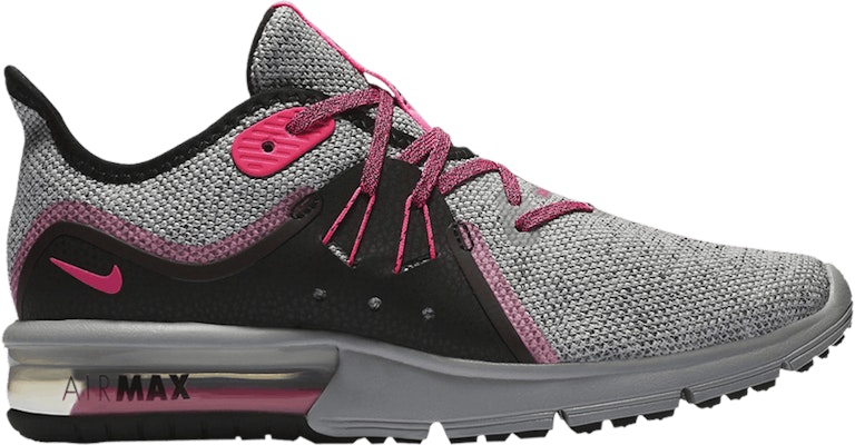 Women Nike Air Max Sequent 3 Wolf Grey Pink Beam 908993 015