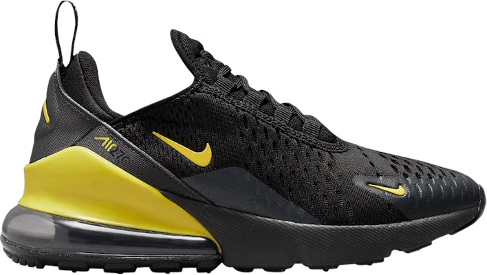 Grade School Nike Air Max 270 Black Yellow Strike DX9277 001