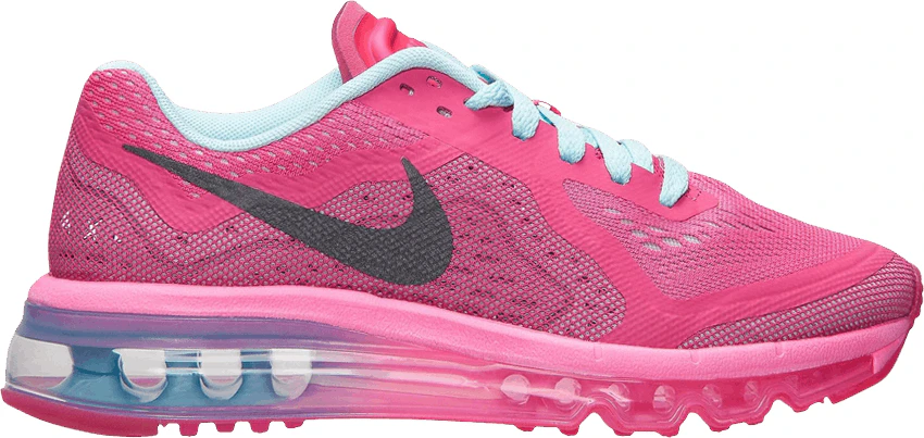 Grade School Nike Air Max 2014 Vivid Pink Light Blue 631331 600