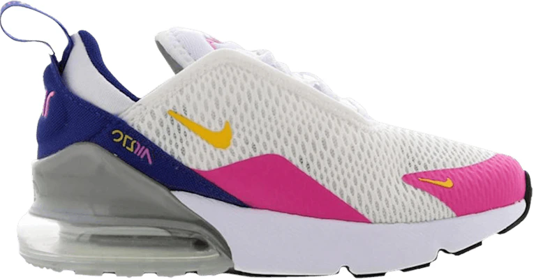 Preschool Nike Air Max 270 White Laser Fuchsia AO2372 104