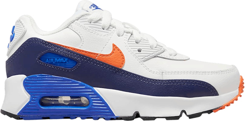 Preschool Nike Air Max 90 Leather White Midnight Navy CD6867