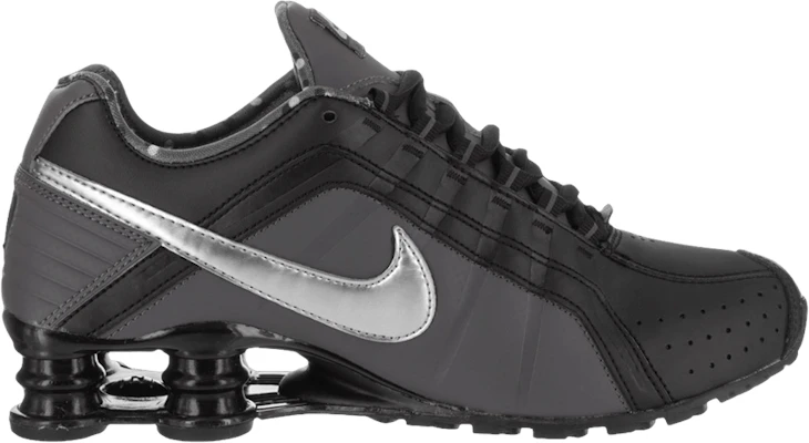 Women Nike Shox Junior Black Metallic Silver 454339 020