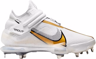 Nike Force Zoom Trout 7 Pro Mid 'White Metallic Gold' CI3134-106 Nike Force Zoom Trout 7 Pro Mid 'White Metallic Gold' CI3134-106