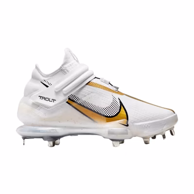 Nike Force Zoom Trout 7 Pro Mid 'White Metallic Gold'