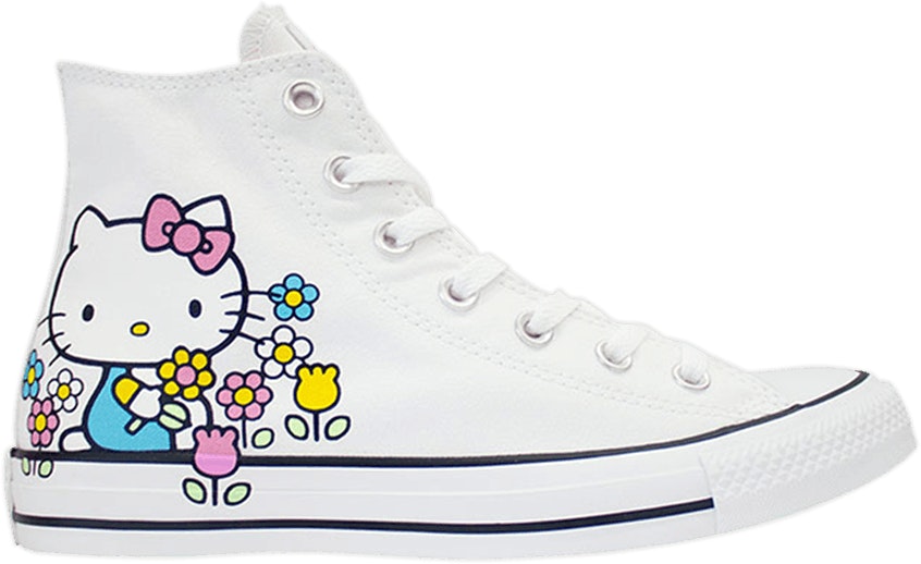 White hello 2025 kitty converse