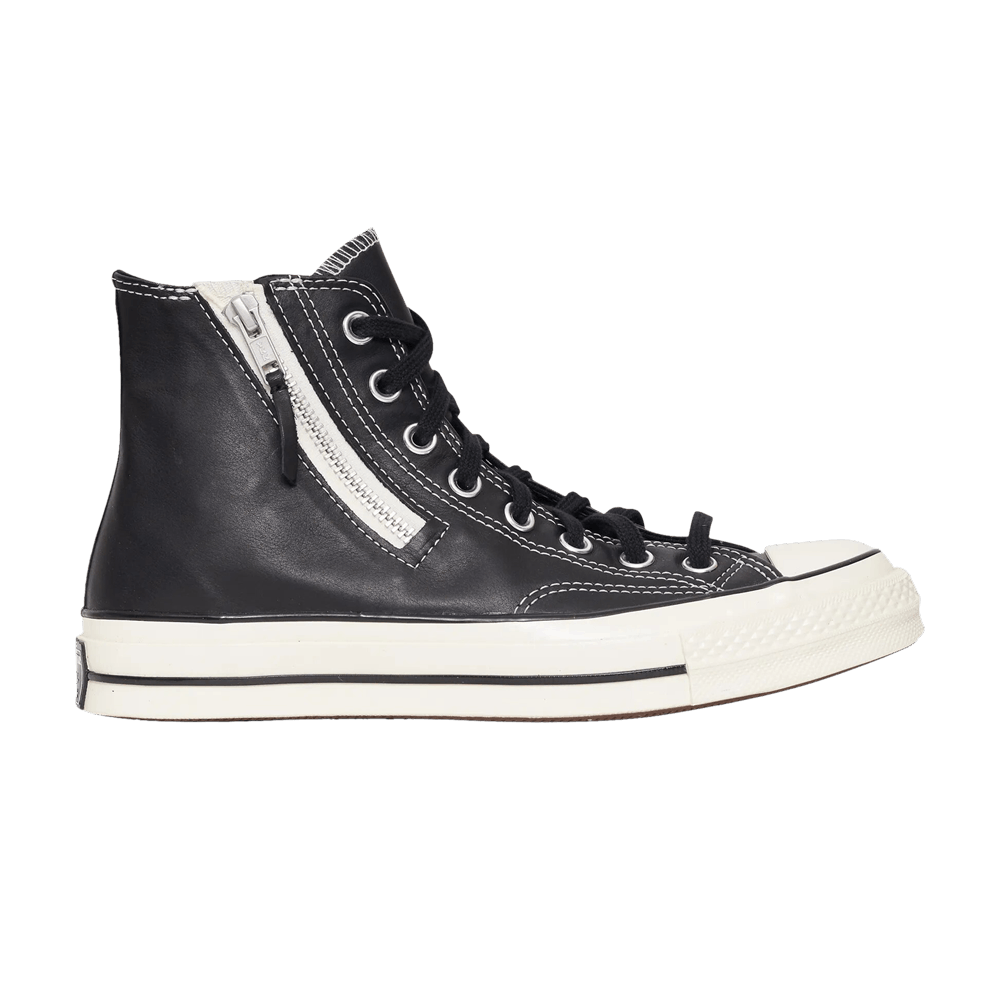 Black Chuck 70 Hi Riri Zip Zipper Converse Con Zip Laterale