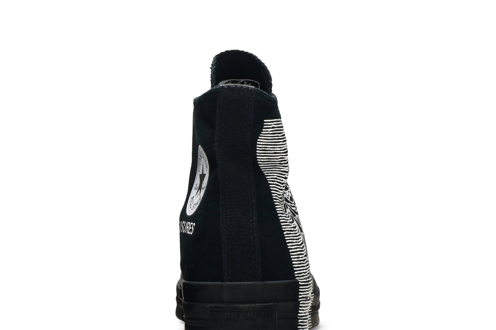 Sizing 조이 디비전 x 플레저스 x 컨버스 척 70 하이 '블랙 화이트' 167050C