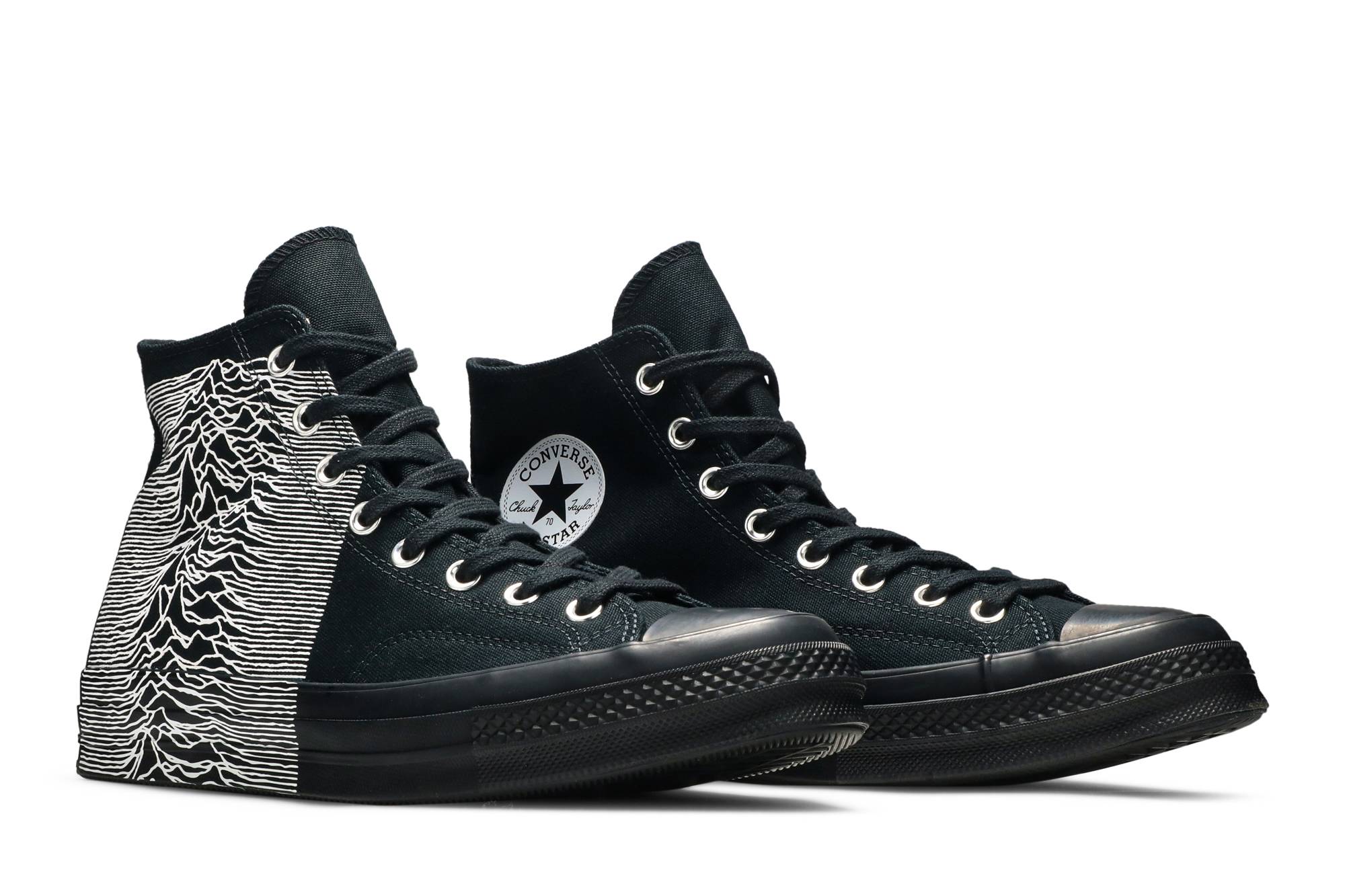 Cheap 조이 디비전 x 플레저스 x 컨버스 척 70 하이 '블랙 화이트' 167050C