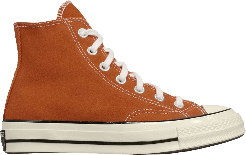 Dark hot sale orange converse