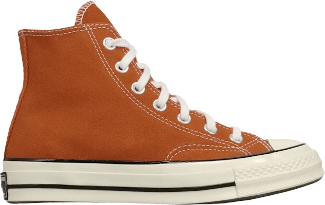 Dark orange converse best sale