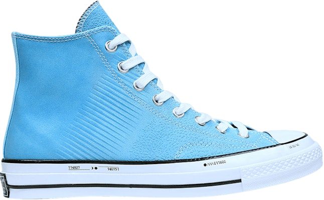 Bleached top aqua converse