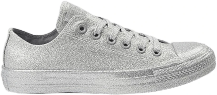 Silver glitter low top converse outlet