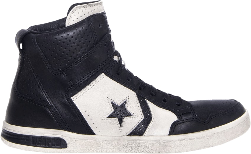 John Varvatos x Converse Weapon Mid Black Turtle 142965C