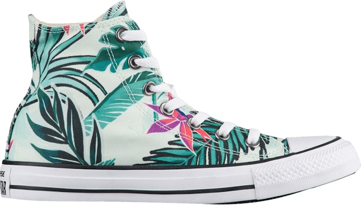 Converse top tropical print