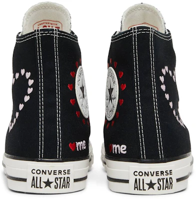 (W) Converse Chuck Taylor All Star High 'Corazones Bordados - Negro' A01602C Details for (W) Converse Chuck Taylor All Star High 'Corazones Bordados - Negro' A01602C