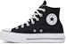 (W) Converse Chuck Taylor All Star Lift Tinggi 'Hitam Putih' 560845F