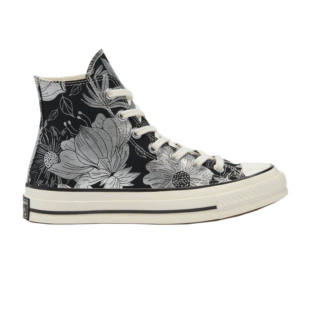 (Women) Converse Chuck 70 High 'Vintage Floral - Black Silver' 569236C ...