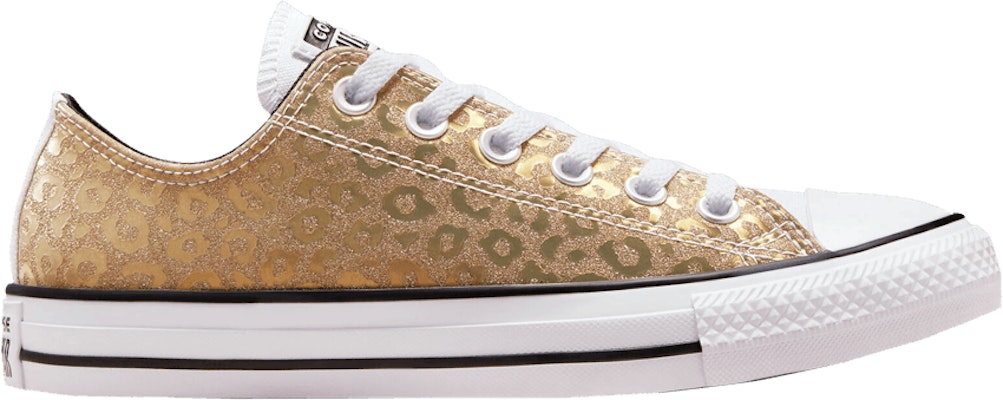 Women Converse Chuck Taylor All Star Low Glitter Leopard Spots