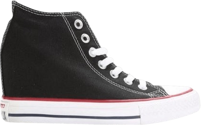 Women Converse Chuck Taylor All Star Lux Wedge Hi Black 547198F