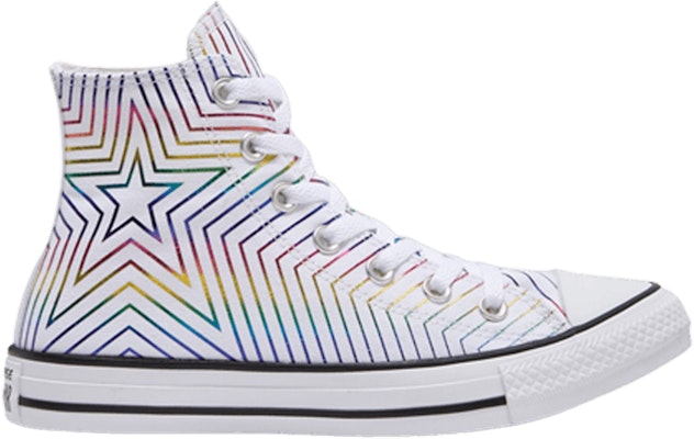 Rainbow colored 2025 chuck taylors