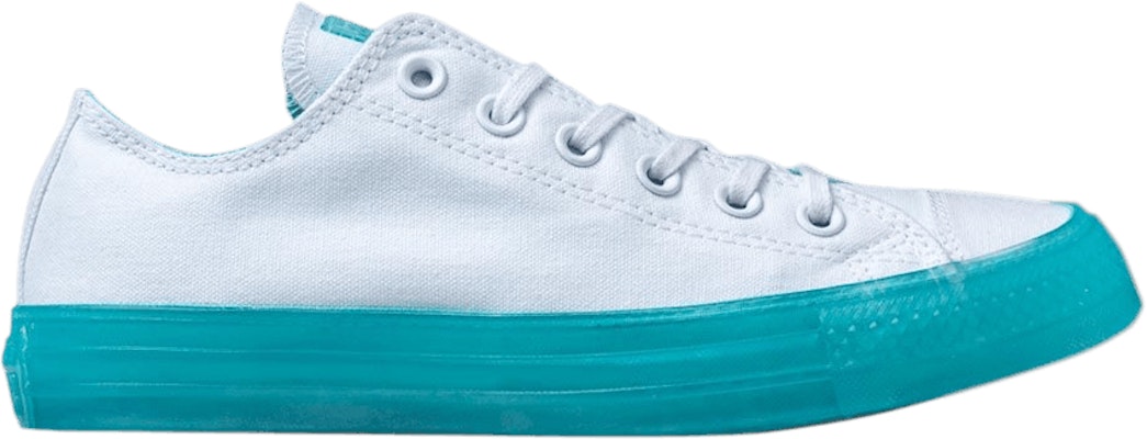 Women's teal aqua hot sale blue converse shoes