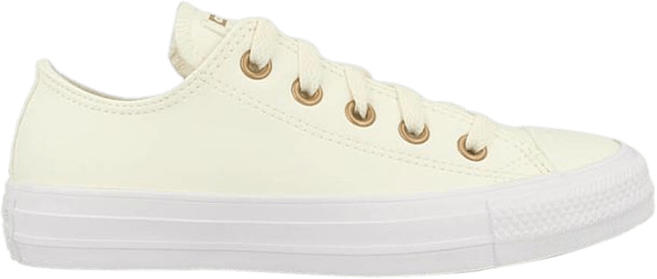 Gold and 2025 white converse
