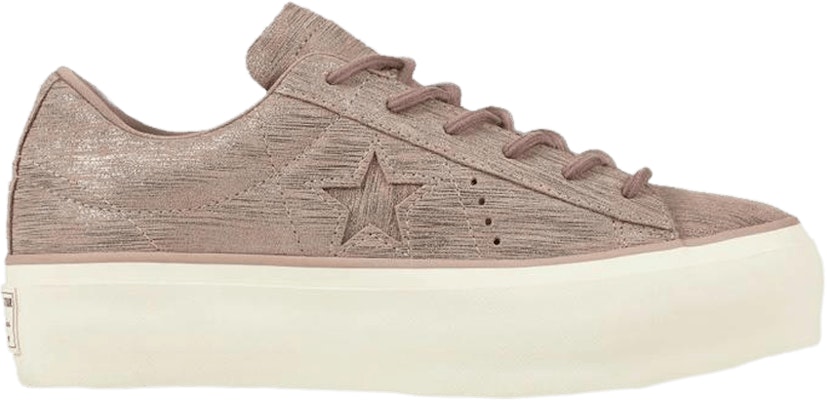 One star platform 2025 metallic suede low top