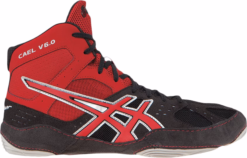 ASICS Cael V6.0 Charcoal Fire Red J401Y 7926 J401Y 7926