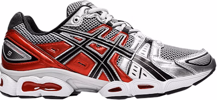 ASICS Gel Nimbus 9 'Pure Silver Classic Red' 1201A424-020 ASICS Gel Nimbus 9 'Pure Silver Classic Red' 1201A424-020