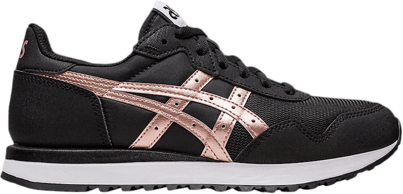 Black and gold asics top tigers
