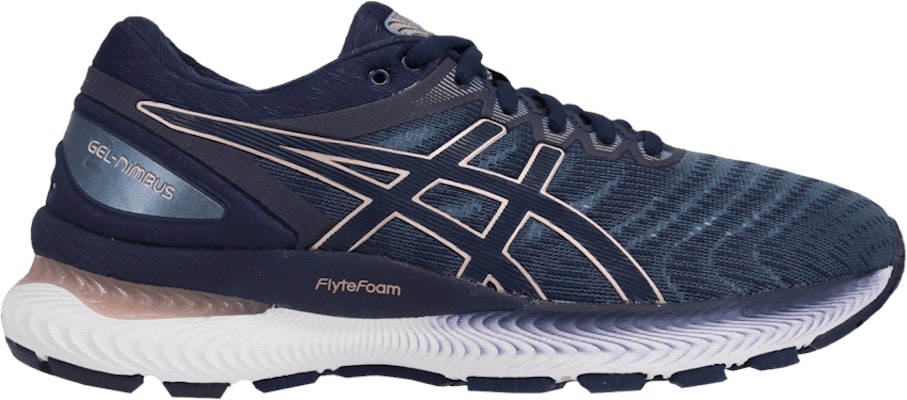 Women ASICS Gel Nimbus 22 Wide Grey Floss 1012A586 401