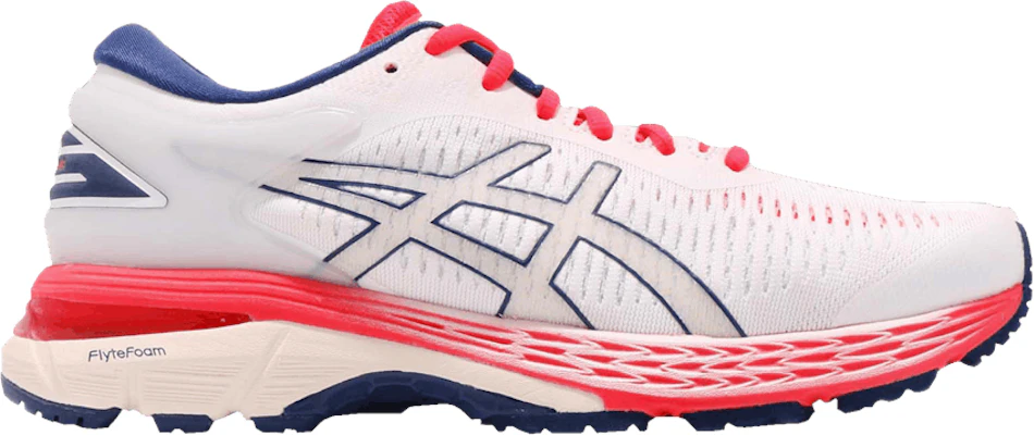 Asics gel kayano 25 women's shoes white/white outlet