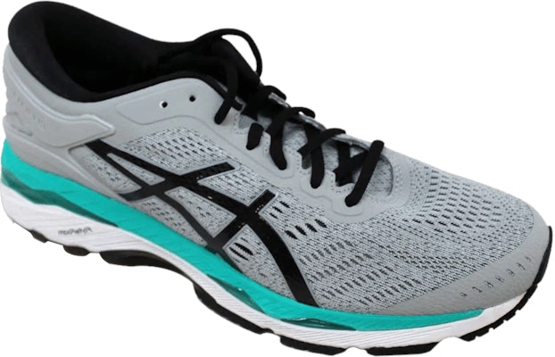 Women ASICS Gel Kayano 24 Grey Black Atlantis T799N 9690