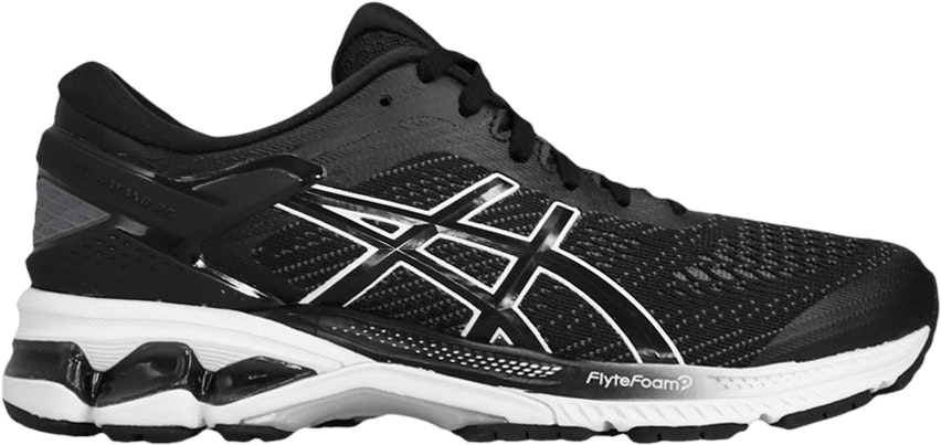 Women ASICS Gel Kayano 26 Black White 1012A457 001 1012A457