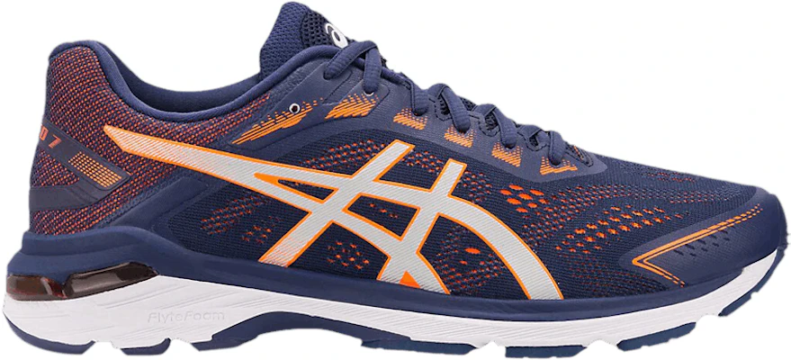 ASICS GT 2000 7 2E Wide Indigo Shocking Orange 1011A159 400